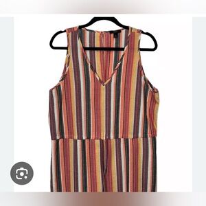 DREW by anthropology Multicolor Striped Jumpsuit, size small